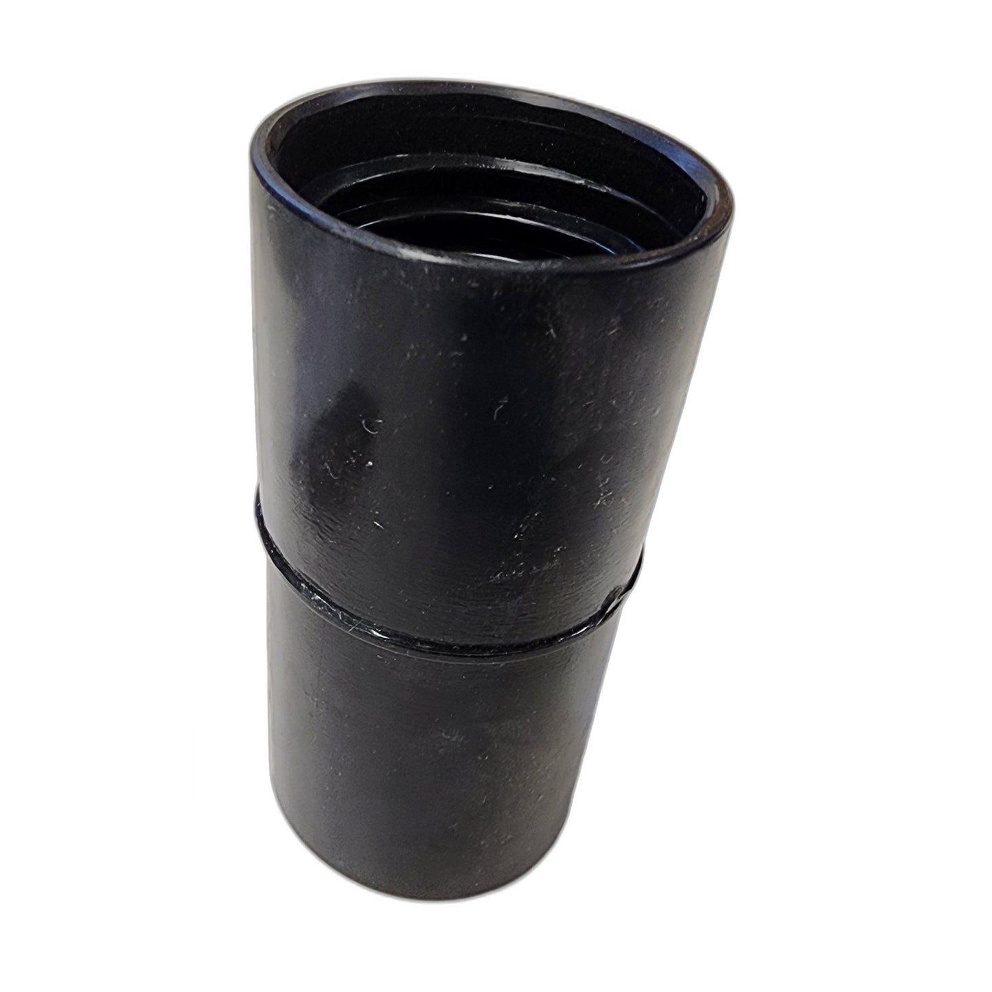 1-1/4" Hose Cuff with Connector End, Black - Central Vacuum