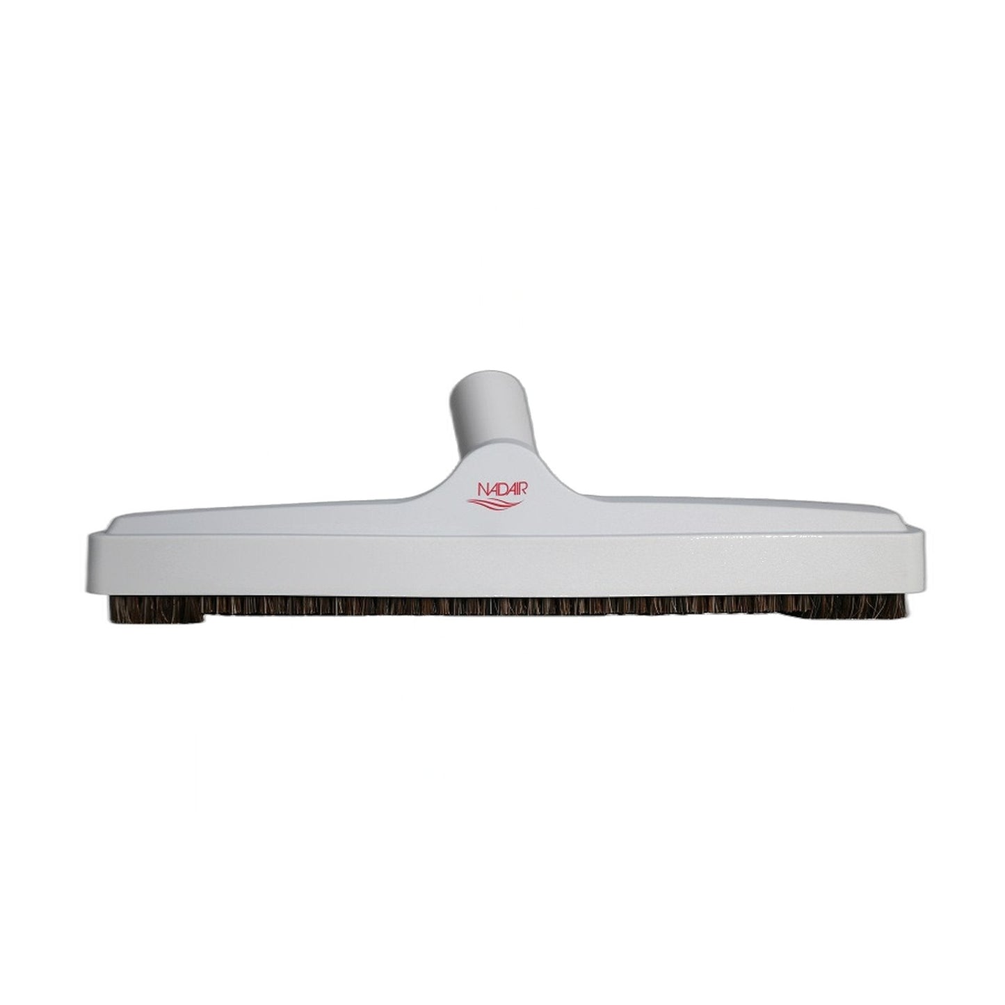Nadair 12" Floor Brush with Horsehair Bristle - 1-1/4" Fit, Grey