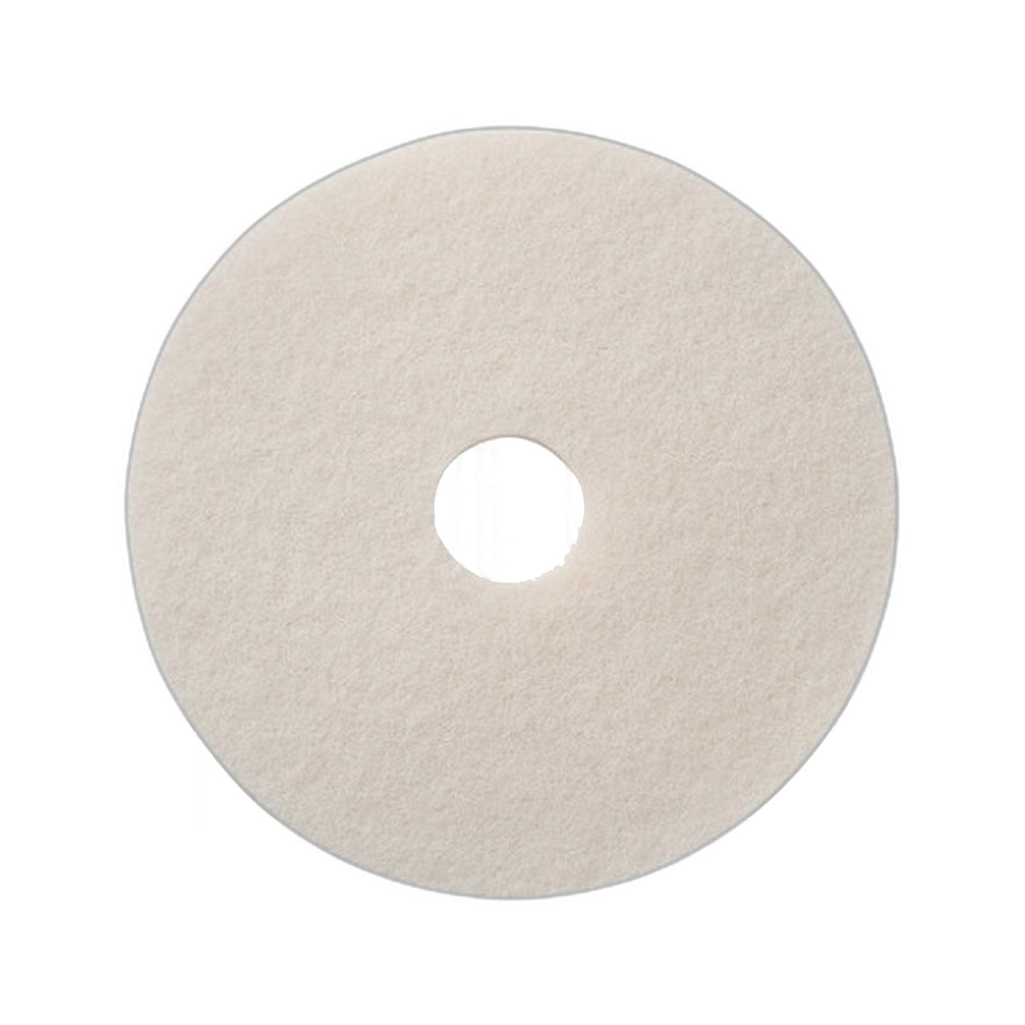 15" White Polishing Floor Pads - Box of 5 for Rotary Buffers