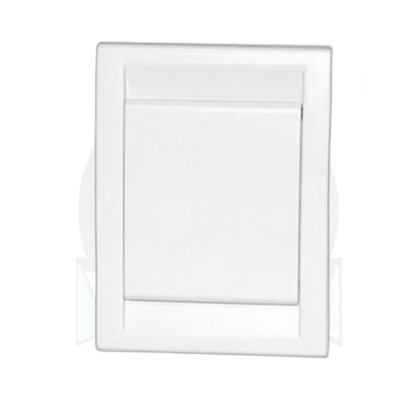 Deco Central Vacuum Inlet Valve, White - Wall Suction Port