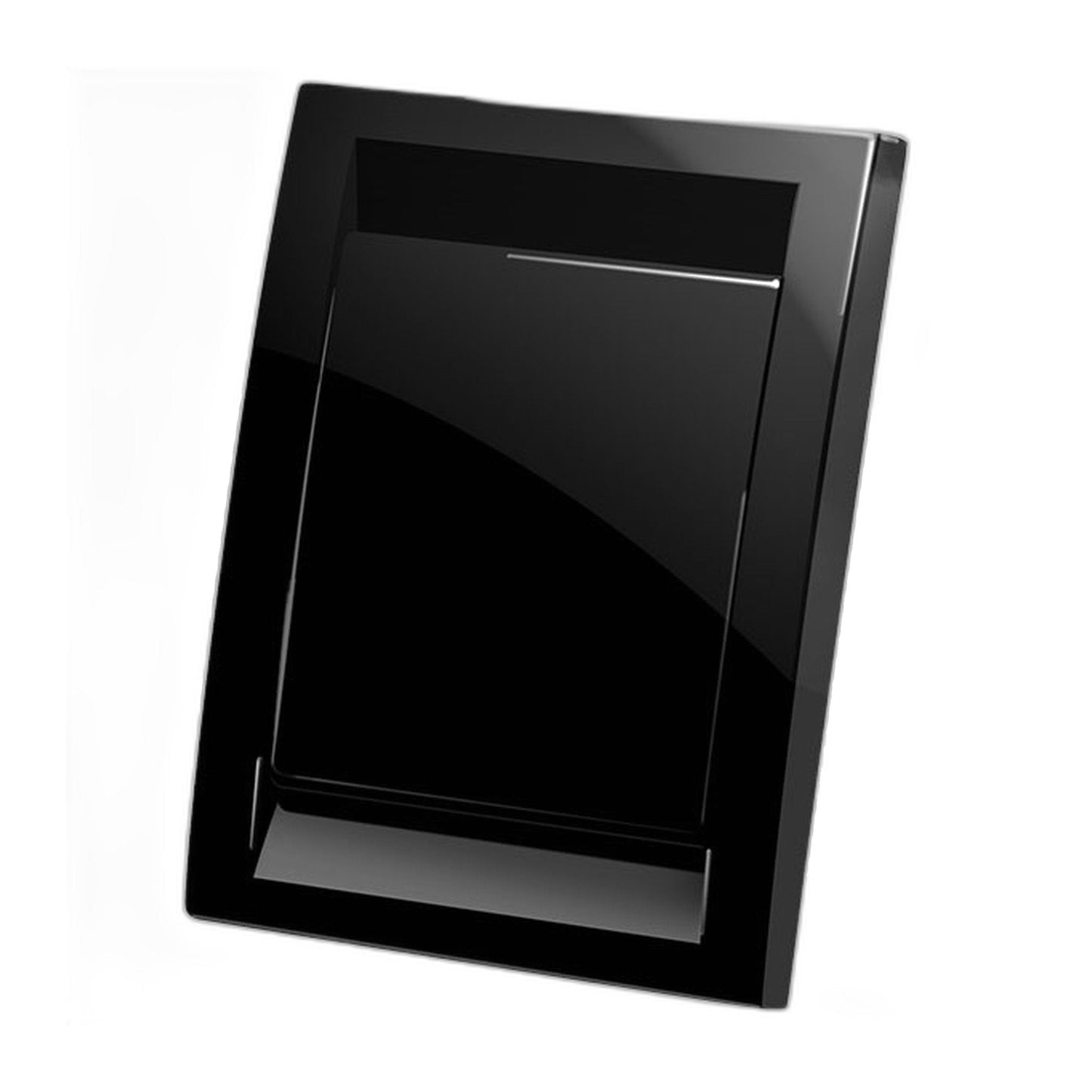 Deco Central Vacuum Inlet Valve, Black - Wall Suction Port