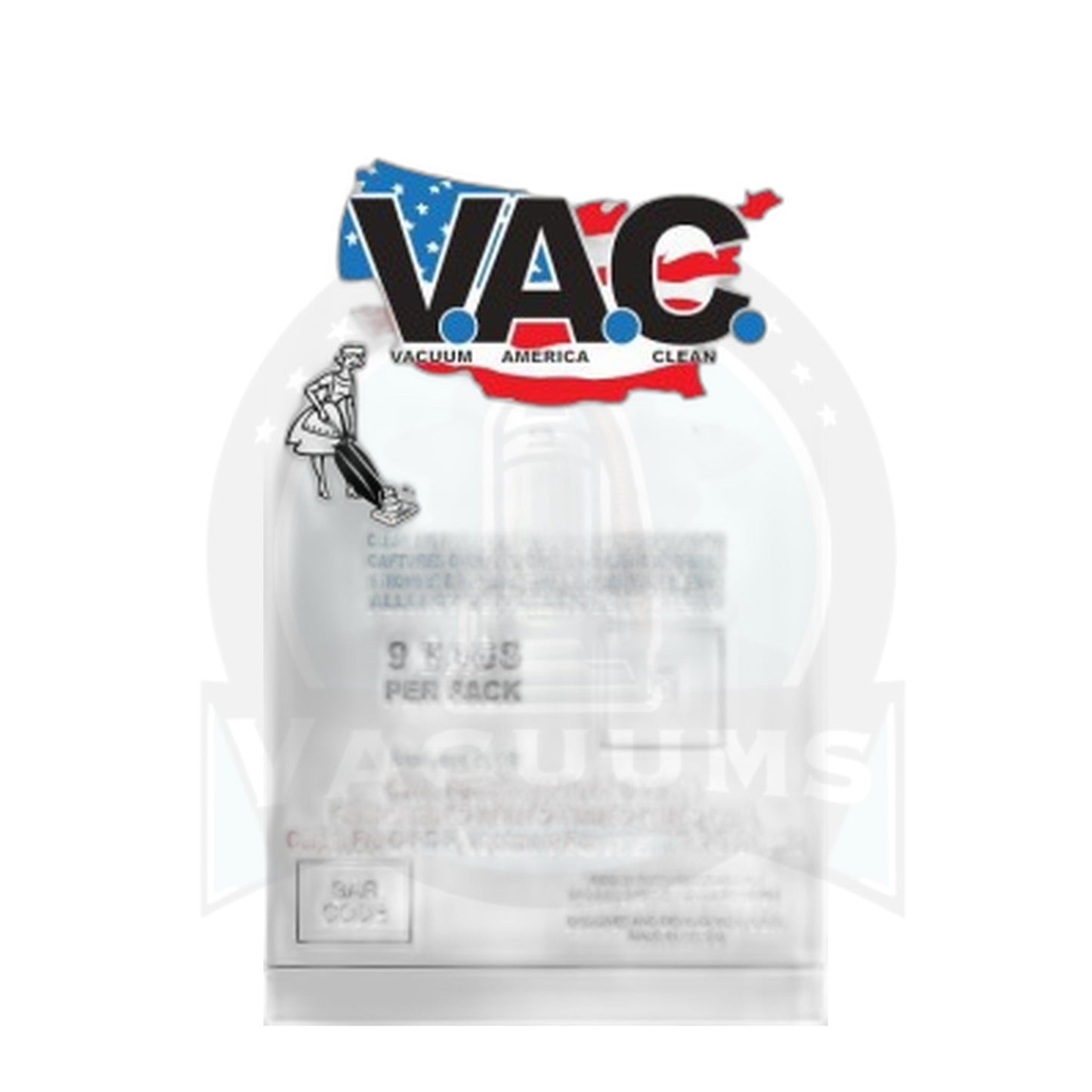 Perfect HEPA Filter Bags 9-Pack for Vapamore MR-500, Cirrus VC439, Johnny Vac XV10