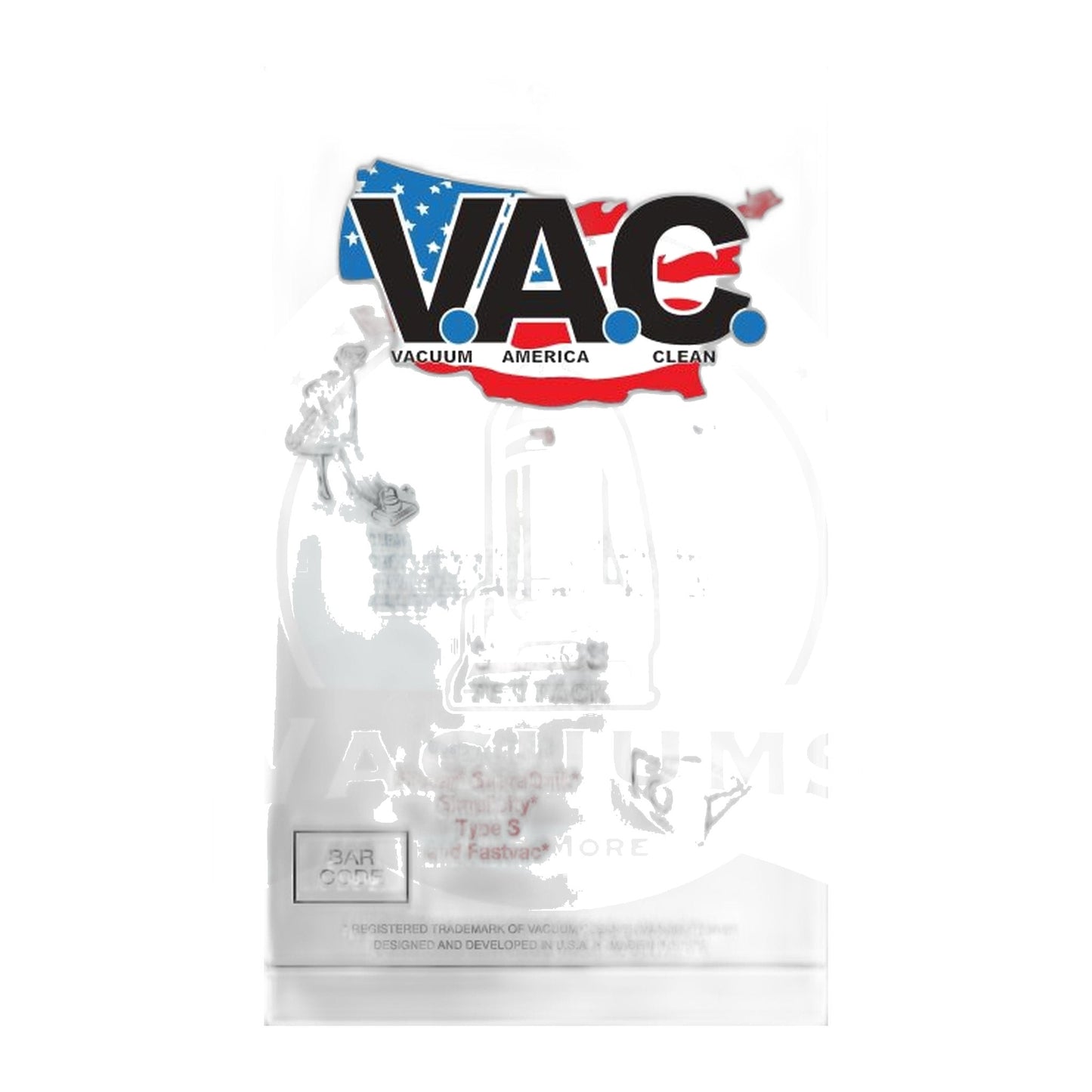 Perfect V.A.C. Type S HEPA Bags for Riccar SupraQuik & Simplicity FastVac, 9-Pack