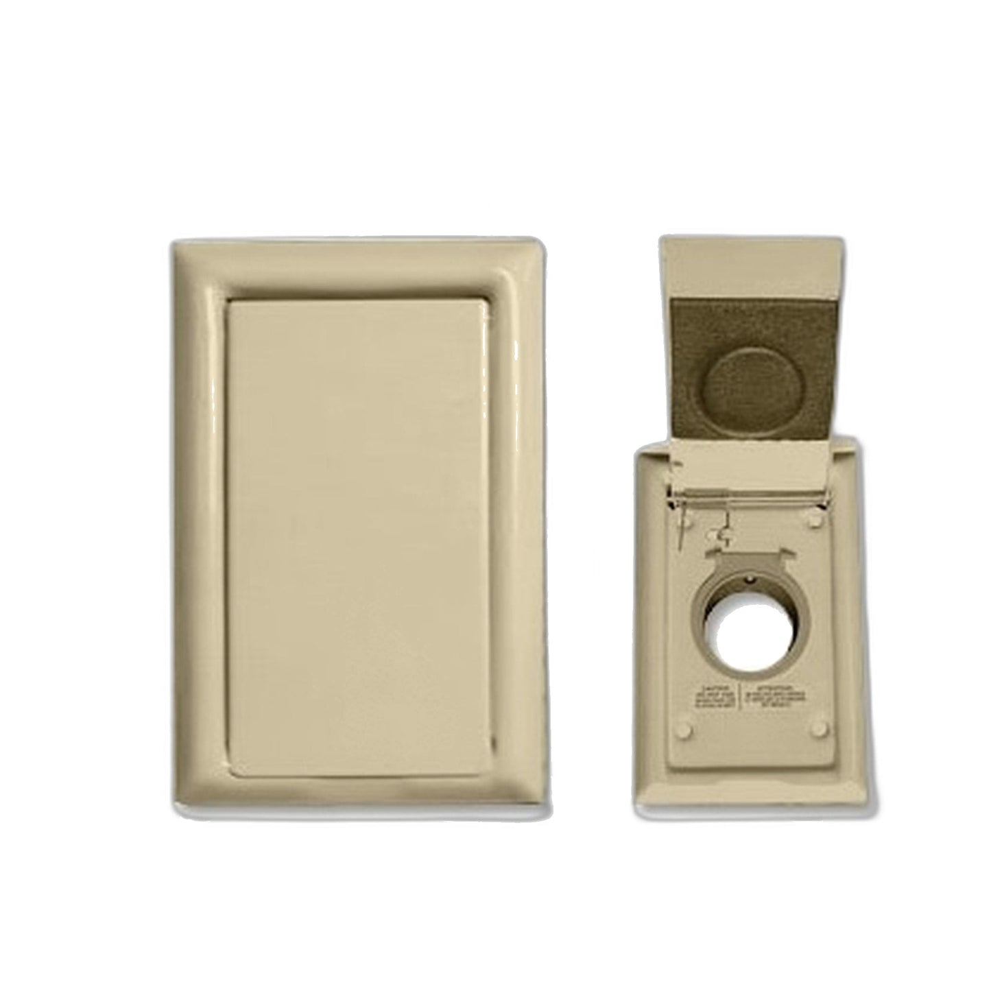 VacuMaid Almond Metal Central Vacuum Inlet Valve with Microswitch